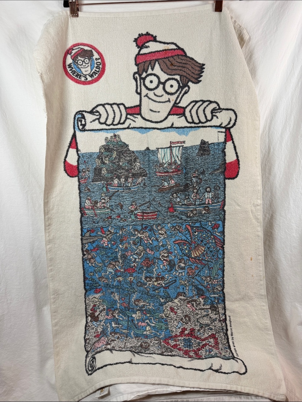 Vintage R.A. Briggs 1991 Where’s Waldo Towel